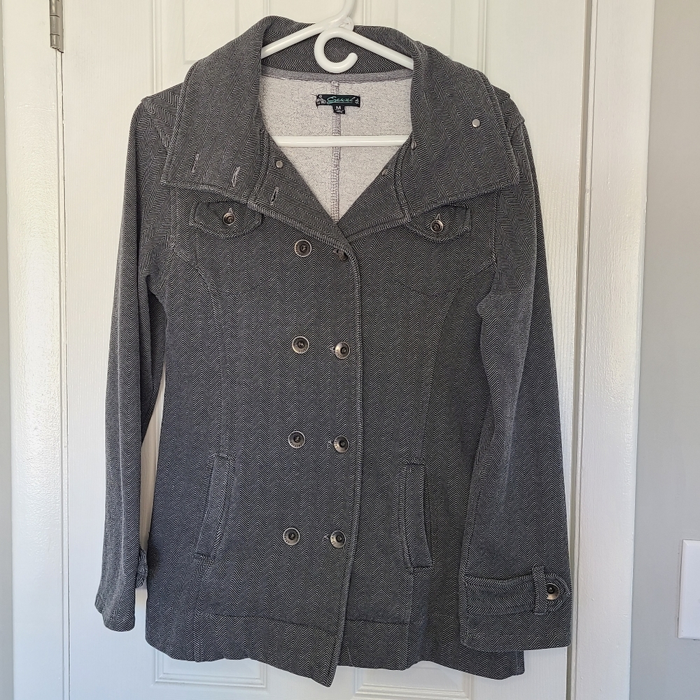 Grey Ezekiel hooded jacket sz. M